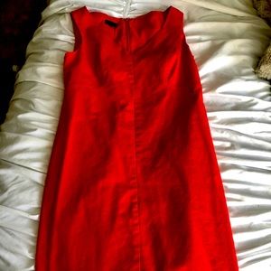 Talbots red sheath dress size 6P